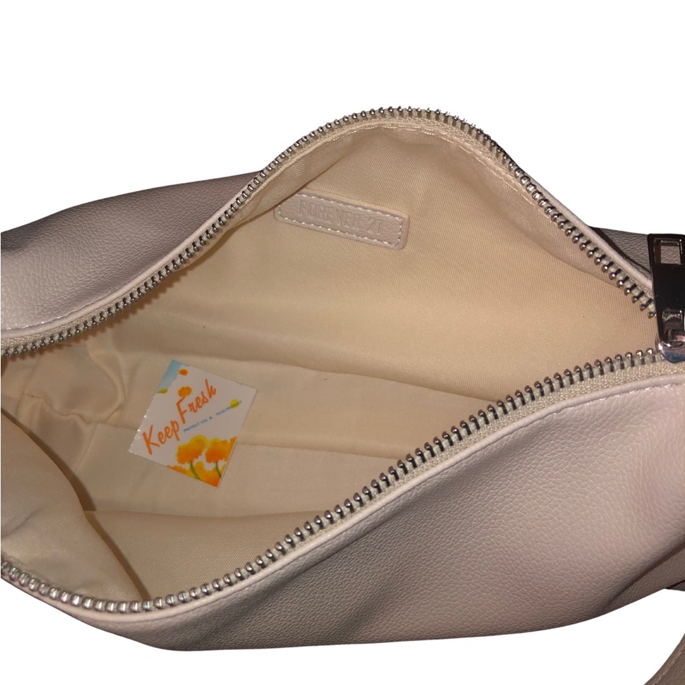 NWT Forever 21 Cream Shoulder Bag – Silver Hardware - Picture 2 of 6